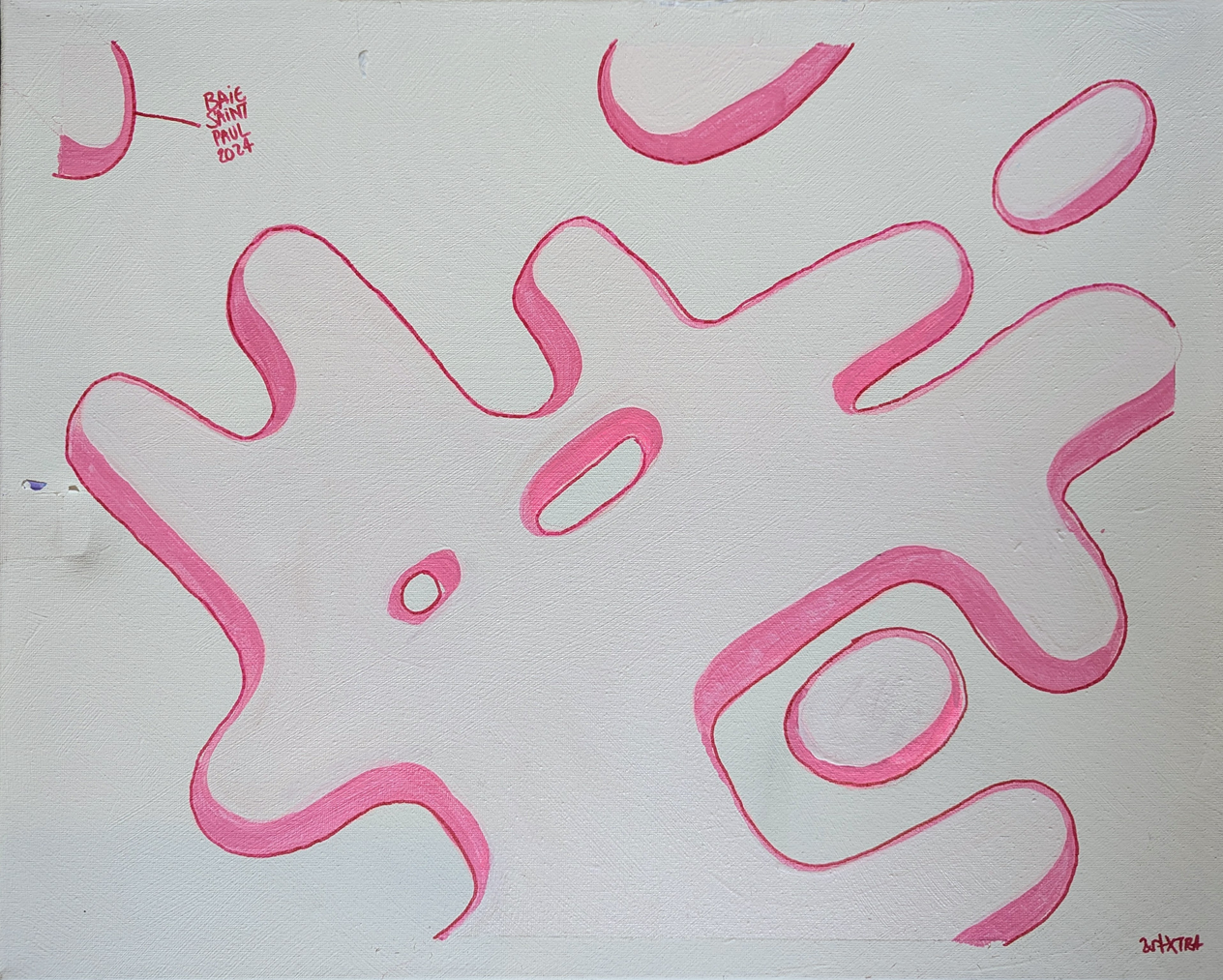 Baie-Saint-Paul (rose et blanc)